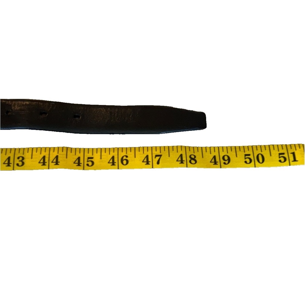 Brooks Brothers Vintage Men's Black Italian Leather Dress Belt Polished; Size 49 - Picture 6 of 13